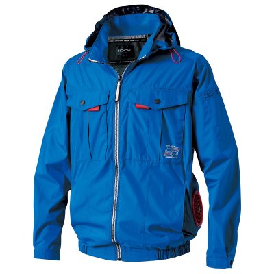 画像8: V1212【ブルゾンのみ】快適ウェア／遮熱長袖(フルハーネス)・サイドファン (8)