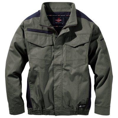 画像4: V4252【ブルゾンのみ】快適ウェア／難燃長袖(フルハーネス)・上部ファン (4)