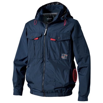 画像3: V1212【ブルゾンのみ】快適ウェア／遮熱長袖(フルハーネス)・サイドファン (3)