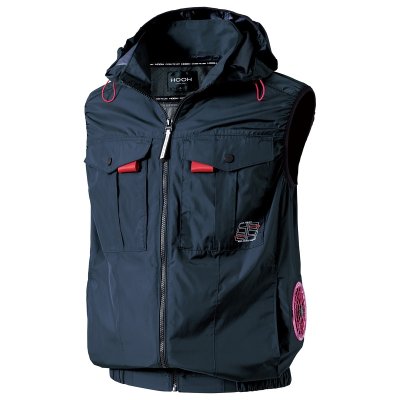 画像5: V1219【ブルゾンのみ】快適ウェア／遮熱ベスト(フルハーネス)・サイドファン (5)