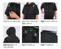 画像3: 05681【ブルゾンのみ】S-AIR/遮熱半袖(ハーネス)・サイドファン