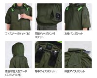 画像3: 05641【ブルゾンのみ】S-AIR/遮熱半袖(ハーネス)・サイドファン