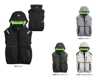 画像2: 05682【ブルゾンのみ】S-AIR／遮熱ベスト(ハーネス)・サイドファン (2)