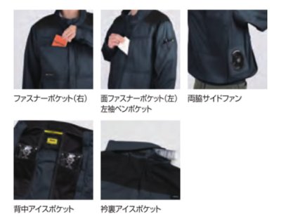 画像6: 05630【ブルゾンのみ】S-AIR／綿長袖・サイドファン (6)
