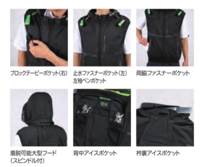 画像7: 05682【ブルゾンのみ】S-AIR／遮熱ベスト(ハーネス)・サイドファン (7)