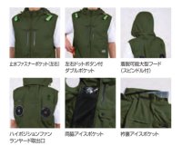 画像3: 05662【ブルゾンのみ】S-AIR/遮熱ベスト(ハーネス)・上部ファン