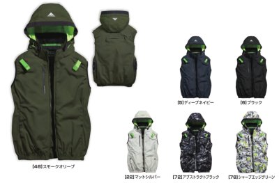 画像2: 05642【ブルゾンのみ】S-AIR／遮熱ベスト(ハーネス)・サイドファン (2)