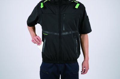 画像11: 05681【ブルゾンのみ】S-AIR／遮熱半袖(ハーネス)・サイドファン (11)