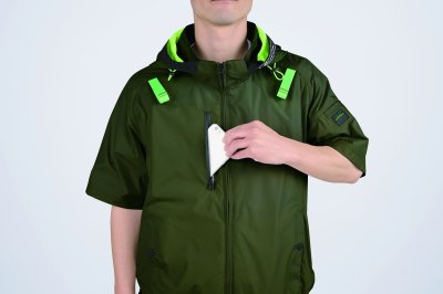 画像11: 05641【ブルゾンのみ】S-AIR／遮熱半袖(ハーネス)・サイドファン (11)