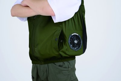 画像12: 05642【ブルゾンのみ】S-AIR／遮熱ベスト(ハーネス)・サイドファン (12)