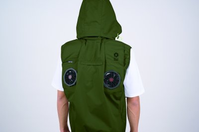 画像15: 05662【ブルゾンのみ】S-AIR／遮熱ベスト(ハーネス)・上部ファン (15)