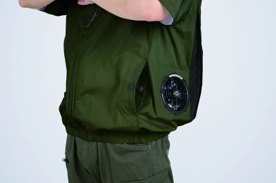 画像12: 05641【ブルゾンのみ】S-AIR／遮熱半袖(ハーネス)・サイドファン (12)