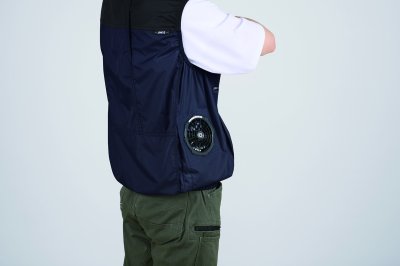 画像13: 05612【ブルゾンのみ】S-AIR／遮熱ベスト・サイドファン (13)