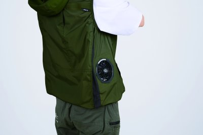 画像13: 05642【ブルゾンのみ】S-AIR／遮熱ベスト(ハーネス)・サイドファン (13)