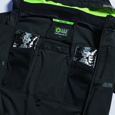 画像15: 05681【ブルゾンのみ】S-AIR／遮熱半袖(ハーネス)・サイドファン (15)