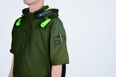 画像14: 05641【ブルゾンのみ】S-AIR／遮熱半袖(ハーネス)・サイドファン (14)