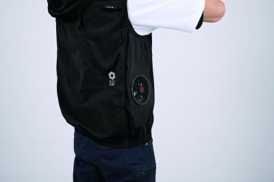 画像12: 05682【ブルゾンのみ】S-AIR／遮熱ベスト(ハーネス)・サイドファン (12)