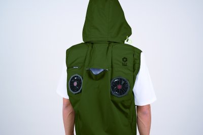 画像16: 05662【ブルゾンのみ】S-AIR／遮熱ベスト(ハーネス)・上部ファン (16)