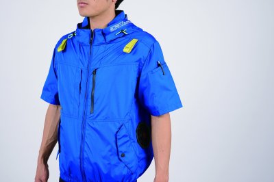 画像14: 05651【ブルゾンのみ】S-AIR／遮熱半袖(ハーネス)・サイドファン (14)