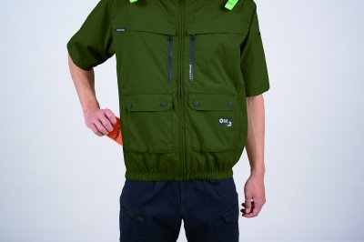 画像15: 05661【ブルゾンのみ】S-AIR／遮熱半袖(ハーネス)・上部ファン (15)