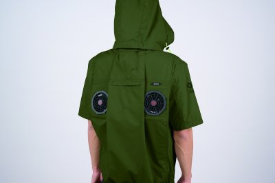 画像16: 05661【ブルゾンのみ】S-AIR／遮熱半袖(ハーネス)・上部ファン (16)