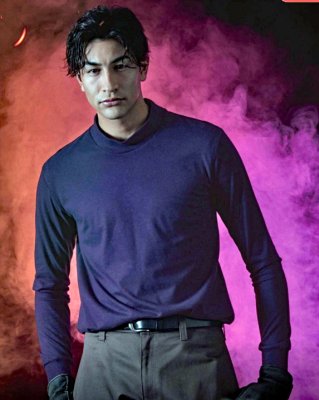 画像2: 413 難燃長袖ハイネックシャツ (2色) (2)