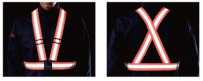 画像4: 402 難燃ショート丈反射ベスト (2色) (4)