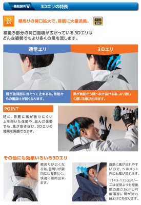 画像13: NA3073【ブルゾンのみ】Nクールウェア／高視認長袖・脇ファン (13)