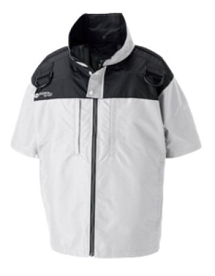 画像4: ND1153【ブルゾンのみ】Nクールウェア／遮熱半袖・脇ファン(前後フルハーネス) (4)