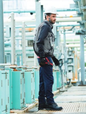 画像10: 5349-00【ブルゾンのみ】G.G.／EF用綿長袖(フルハーネス)・サイドファン (10)