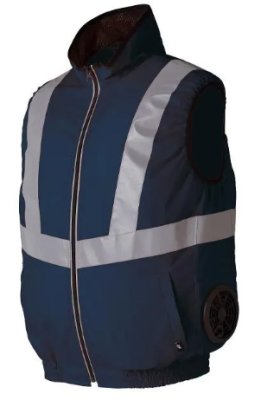 画像6: 26884【ブルゾンのみ】エアセンサー／高視認反射ベスト・サイドファン (6)