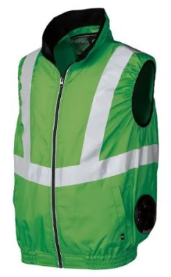 画像9: 26884【ブルゾンのみ】エアセンサー／高視認反射ベスト・サイドファン (9)