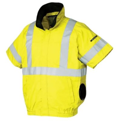 画像7: 268921【ブルゾンのみ】エアセンサー／高視認半袖・サイドファン (7)