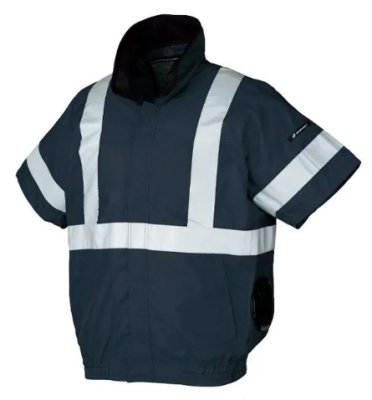 画像4: 268921【ブルゾンのみ】エアセンサー／高視認半袖・サイドファン (4)