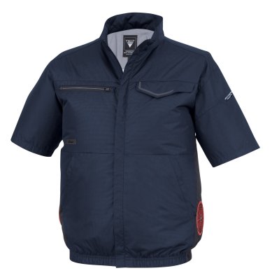 画像2: XE98038【ブルゾンのみ】ジーベック空調服(R)／エコ遮熱半袖(JIS制電)・サイドファン (2)