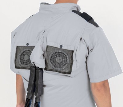 画像12: XE98108【ブルゾンのみ】ジーベック空調服(R)／遮熱長袖(ハーネス対応)・上部ファン (12)