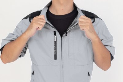 画像14: XE98108【ブルゾンのみ】ジーベック空調服(R)／遮熱長袖(ハーネス対応)・上部ファン (14)