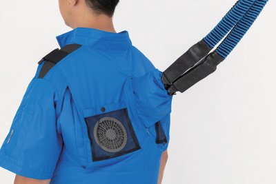 画像19: XE98108【ブルゾンのみ】ジーベック空調服(R)／遮熱長袖(ハーネス対応)・上部ファン (19)