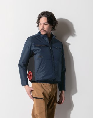 画像2: XE98037【ブルゾンのみ】ジーベック空調服(R)／エコ遮熱長袖(JIS制電)・サイドファン (2)