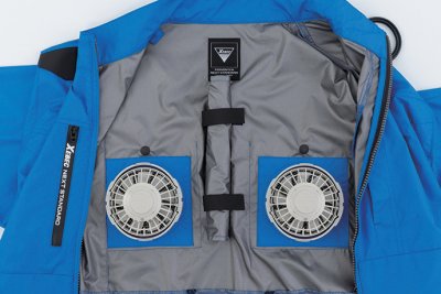 画像20: XE98108【ブルゾンのみ】ジーベック空調服(R)／遮熱長袖(ハーネス対応)・上部ファン (20)