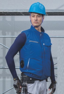 画像2: KU92604【ブルゾンのみ】空調服(R)／制電ベスト・横ファン (2)