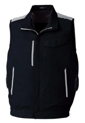 画像6: E9213【ブルゾンのみ】旭蝶空調服(R)／エコ制電ベスト・横ファン (6)