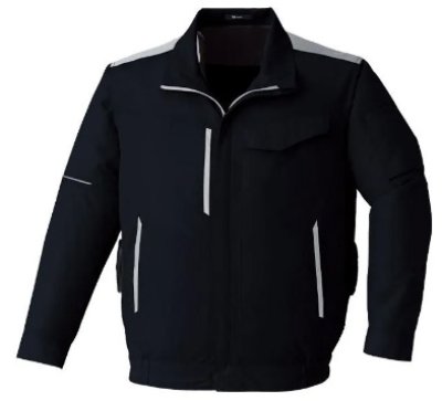 画像6: E9214【ブルゾンのみ】旭蝶空調服(R)／エコ制電長袖・横ファン (6)