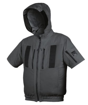 画像4: 37-1501【空調服(R)セット】ALT空調服ブルゾン・ファン・バッテリー(充電器付)／半袖(フルハーネス) (4)