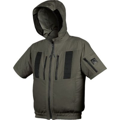 画像2: 37-1501【空調服(R)セット】ALT空調服ブルゾン・ファン・バッテリー(充電器付)／半袖(フルハーネス) (2)