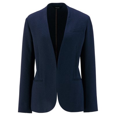 画像1: 46020 レディースノーカラージャケット (2色) (1)