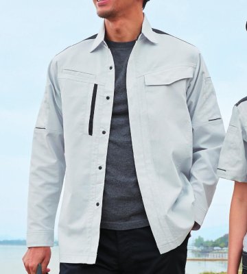 画像3: AS4098E 長袖シャツ (5色) (3)