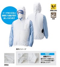 画像3: PK2911【ブルゾンのみ】空調服(R)／フード付アウターベスト(防塵)