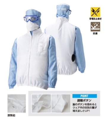 画像5: PK2913【ブルゾンのみ】空調服(R)／アウターベスト(防塵) (5)