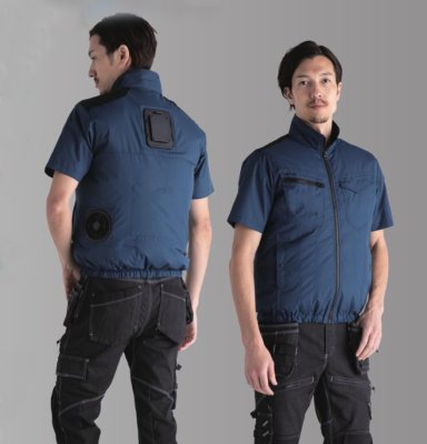 画像3: TH614 冷蔵服半袖ジャケット(ペルチェ・ファン一体型)／bigborn (3)